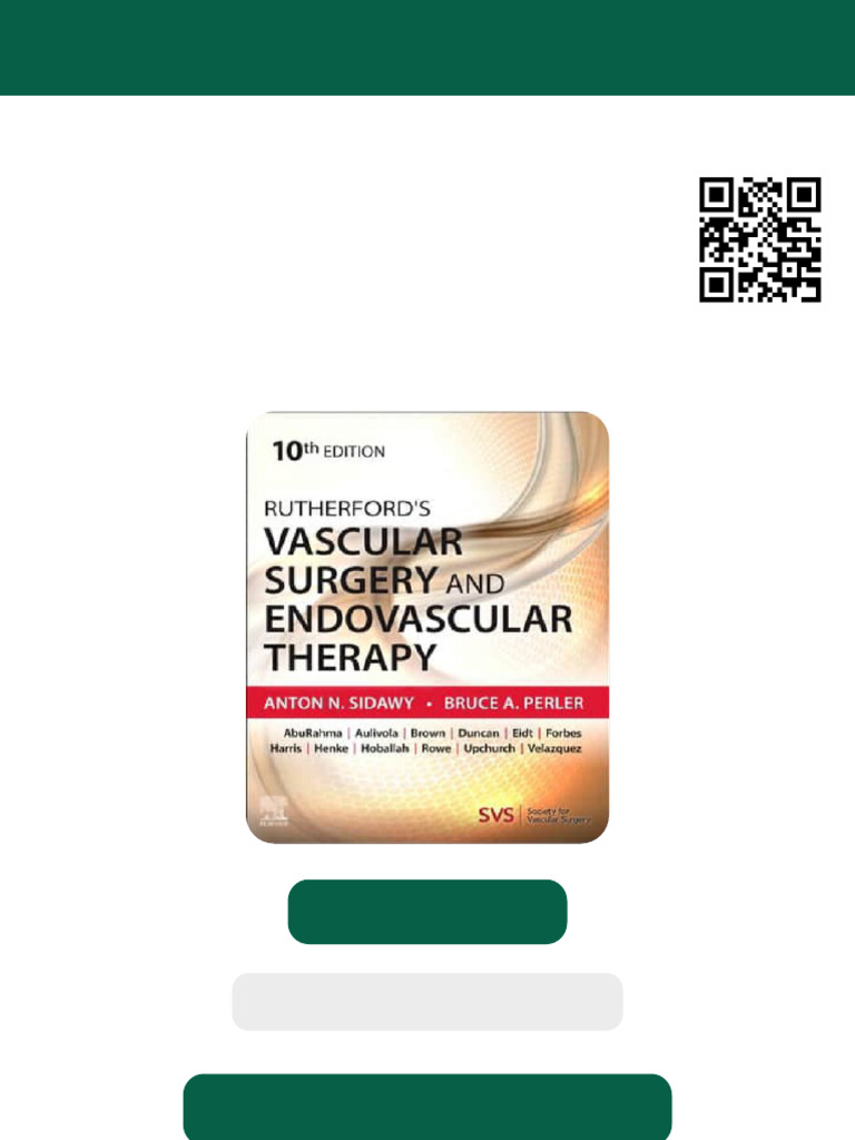 Rutherfords Vascular Surgery and Endovascular Therapy 10th Edition