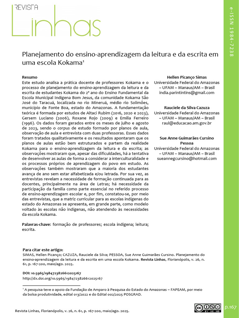 Planejamento Do Ensino | PDF