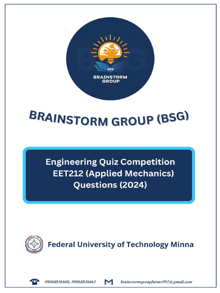 BSG Engineering Quiz Competition - EET212 Questions 2 | PDF