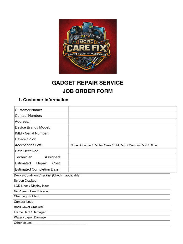 Gadget Repair Job Order Form v2.pdf 20260312 195413 0000 | PDF