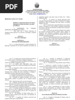 RESOLUÇÃO Nº 22 - Regimento Interno