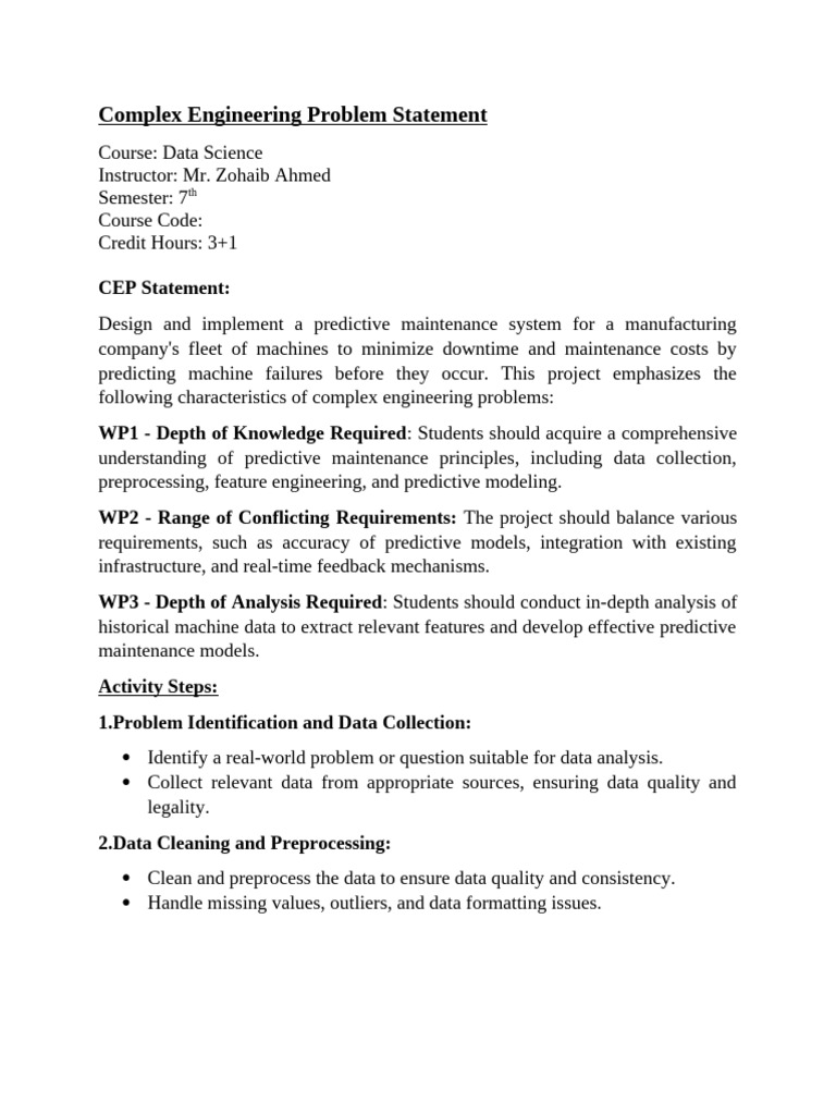 DS Complex Engineering Problem | PDF