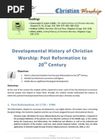 Developmental History of Christian Worship 2