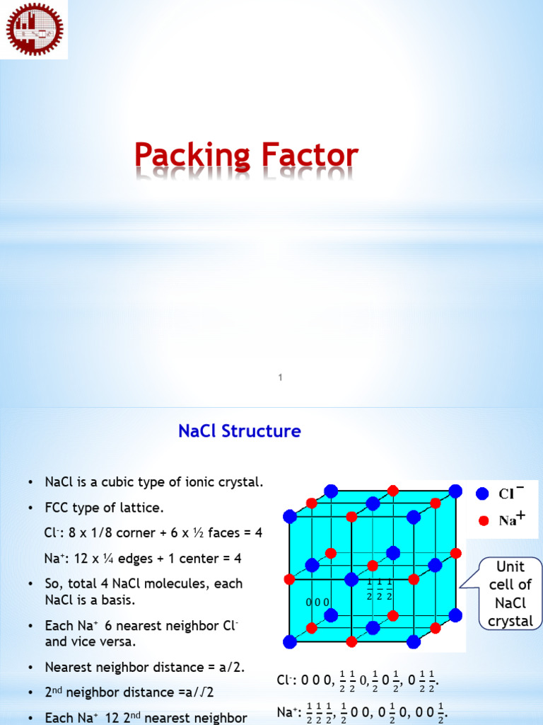 Packing Factor | PDF