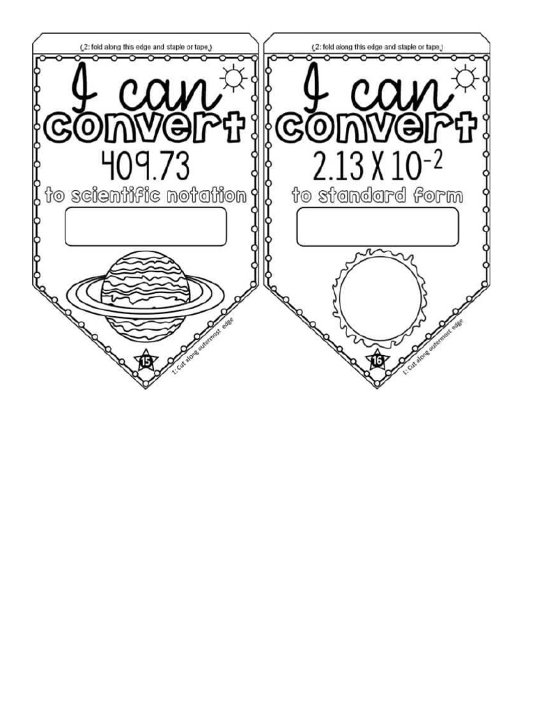 Scientific Notation Pennants | PDF