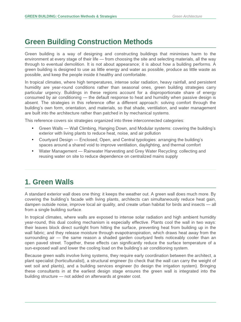 Green - Building - Construction - Methods - Lesson 2 | PDF | Green ...
