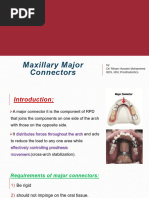 Maxillary Major Connectors in RPDs | PDF | Dentistry Branches