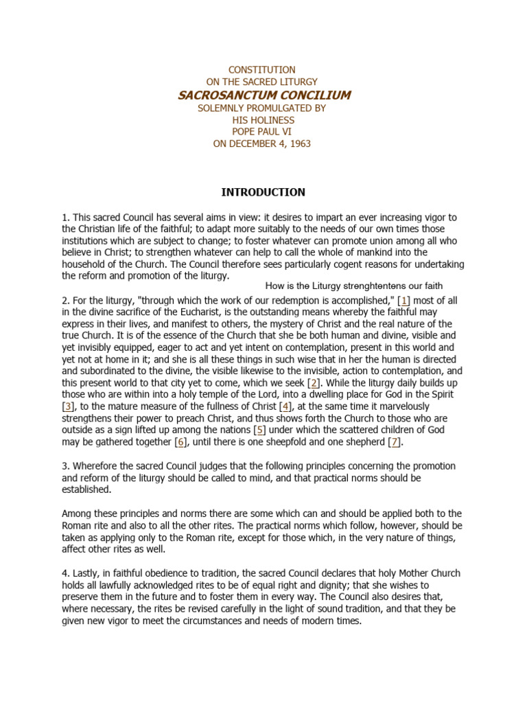 Reading 1 - SC | PDF | Eucharist | Catholic Church