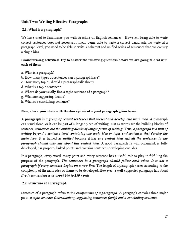2.paragraph Level | PDF