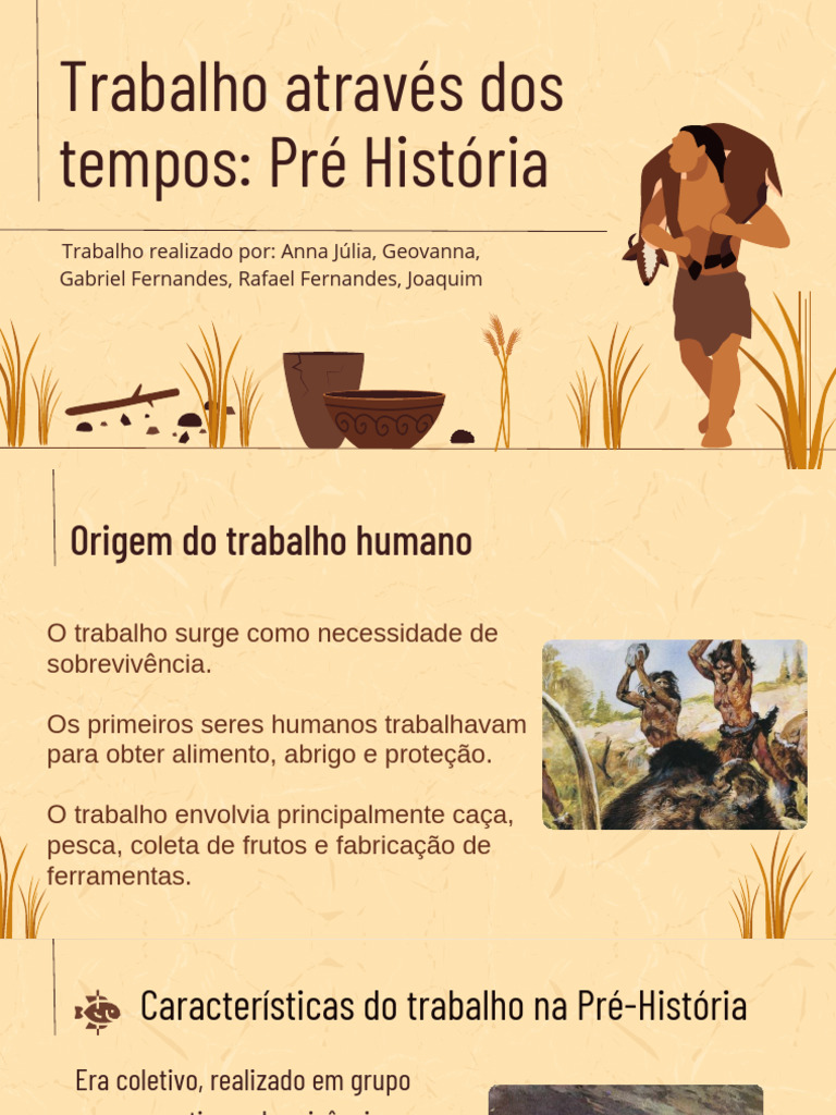 Trabalho Através Do Tempo Pré História - 20260317 - 172916 - 0000 | PDF
