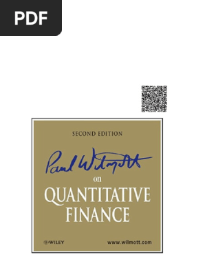 Paul Wilmott On Quantitative Finance 3 Volume Set (2nd Edition