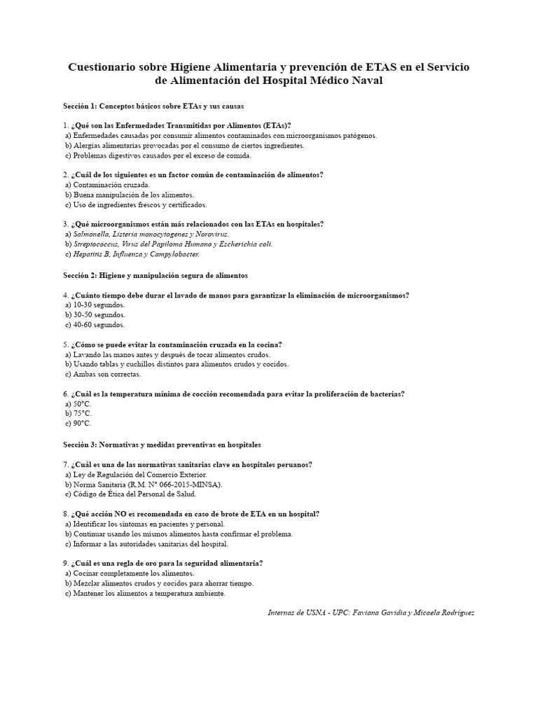 Cuestionario Pre y Post Test Sah PDF | PDF