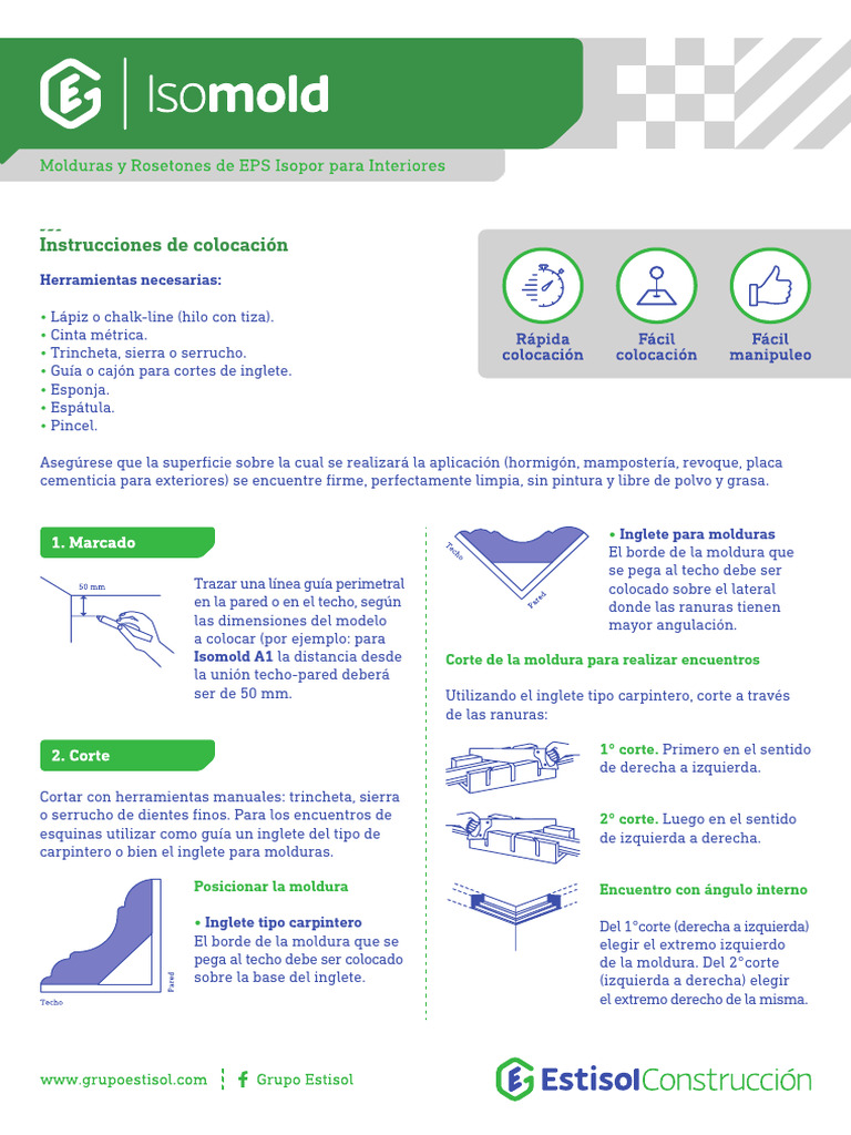 Productos Construccion Isomold Colocacion | PDF