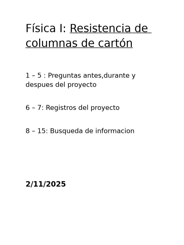 Columnas de Papel | PDF | Columna | Pandeo