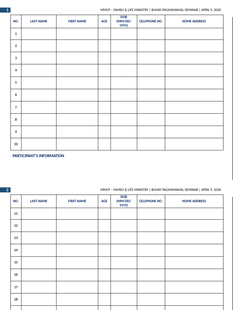 MMCP FLM Bp2026 Forms | PDF
