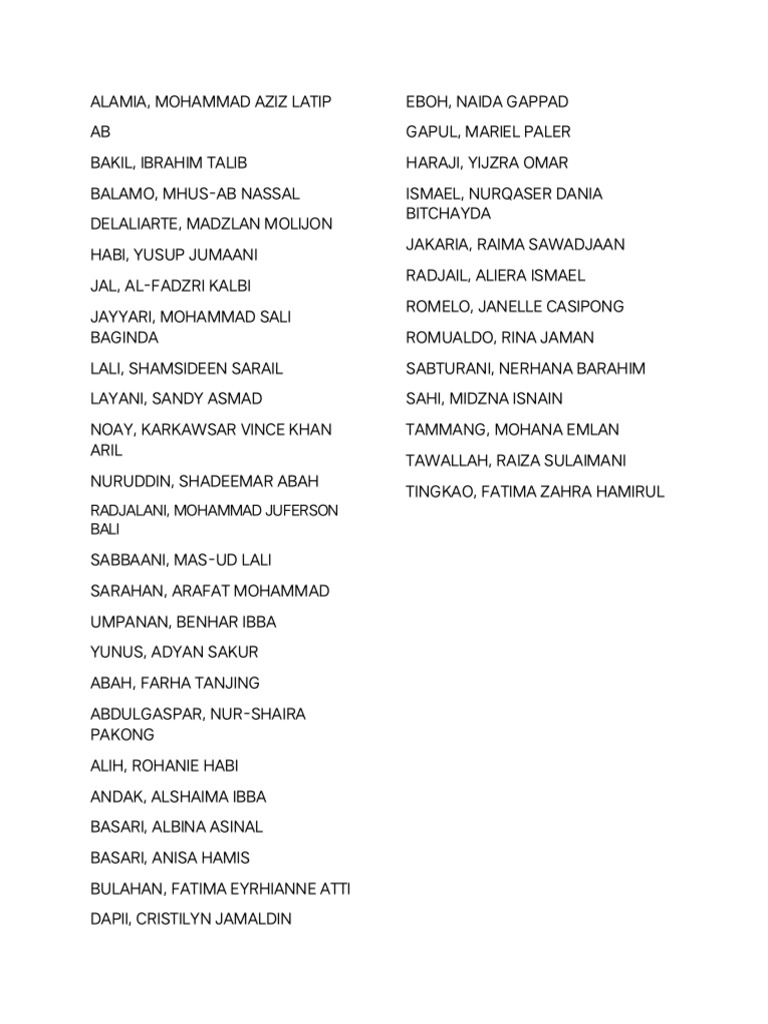 Student Names | PDF