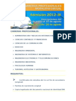 Admision 2012 III