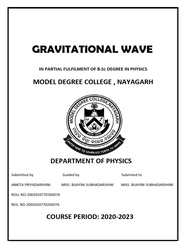 Gravitational Wave | PDF