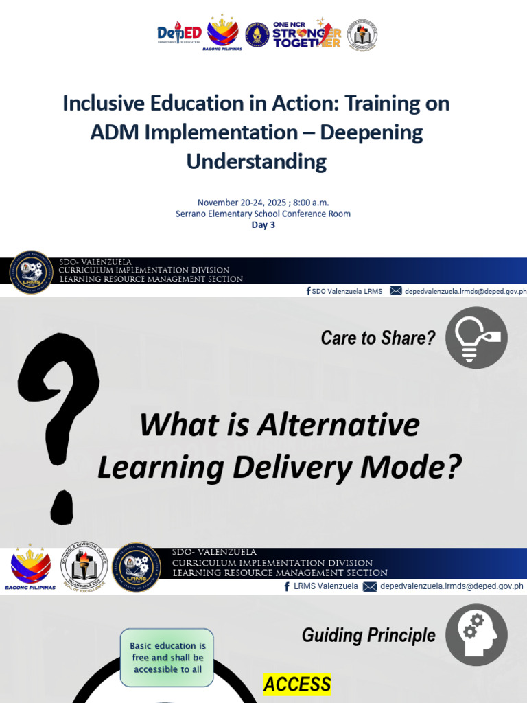 ADM Workshop Deepening Understanding | PDF | Learning | Curriculum