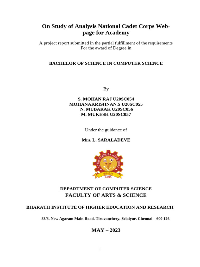 Project Report Template | PDF | Software Testing | Unit Testing
