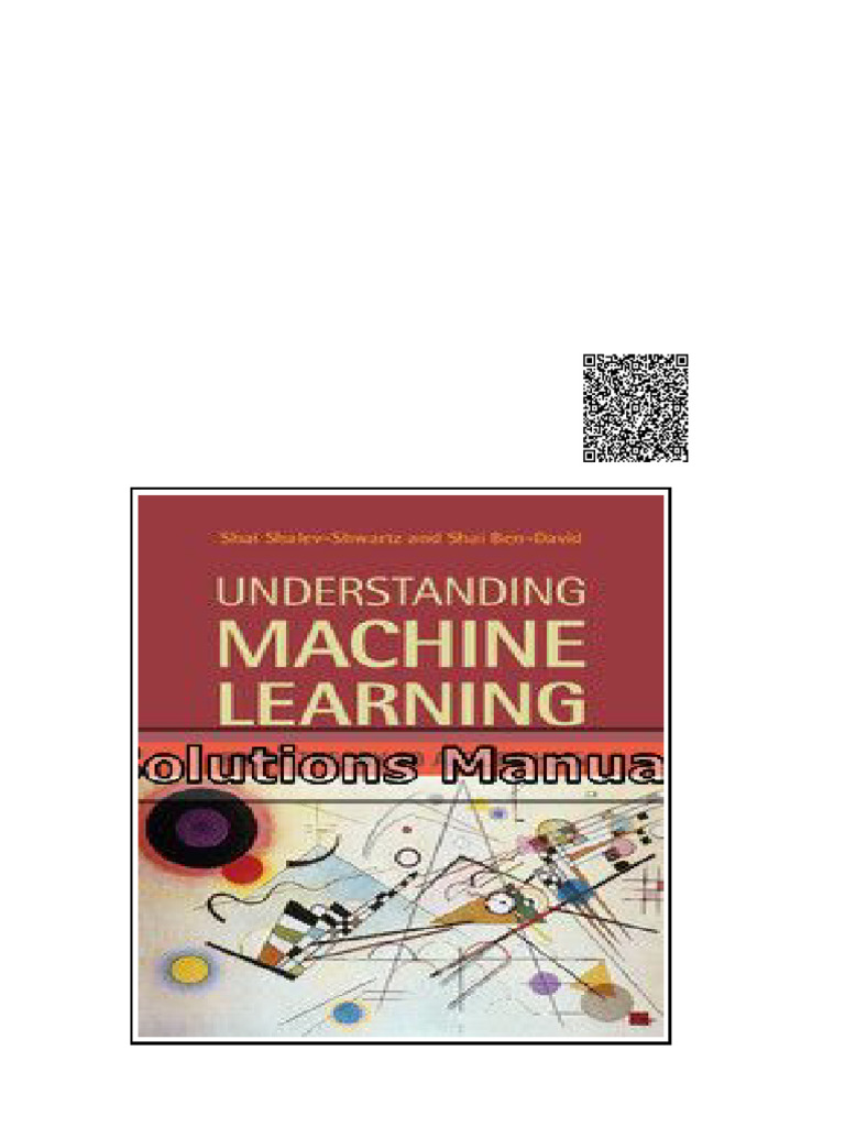 Understanding Machine Learning From Theory To Algorithms 1St Edition ...