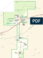 Park Map of Petrified Forest National Park