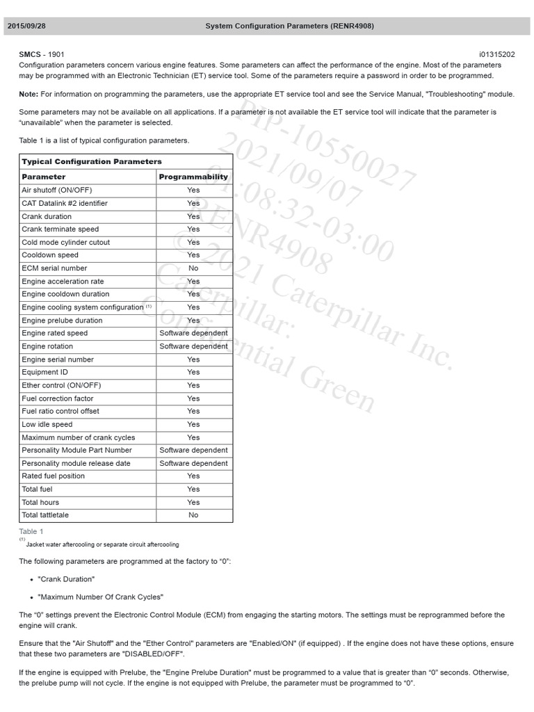 System Configuration Parameters | PDF | Engines | Machines