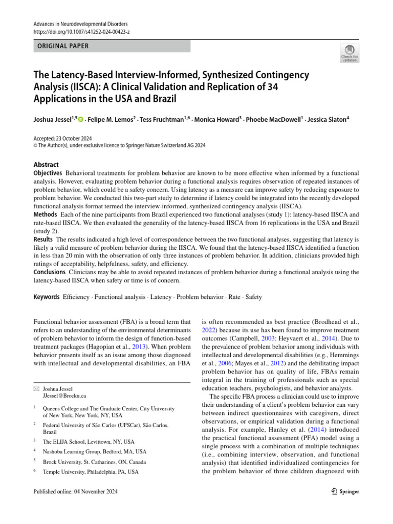 The Latency Based IISCA | PDF