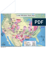 Special Subject Map of United States - Shale Gas and Oil Plays, Lower 48 States (Small)