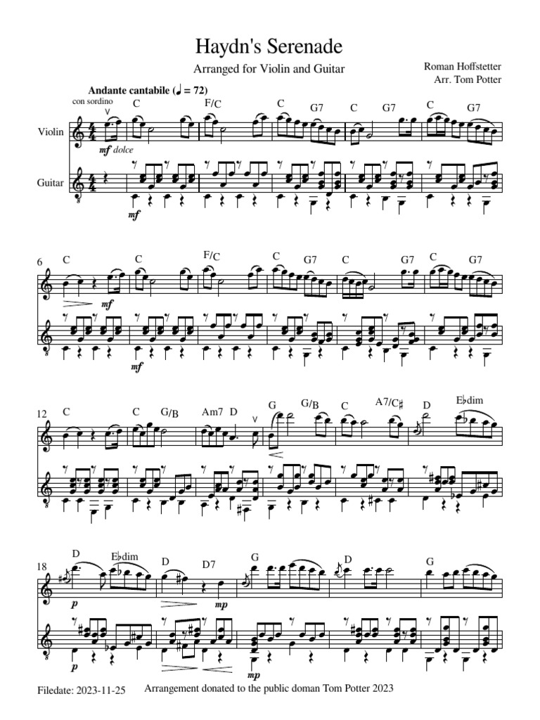 Haydn's Serenade | PDF