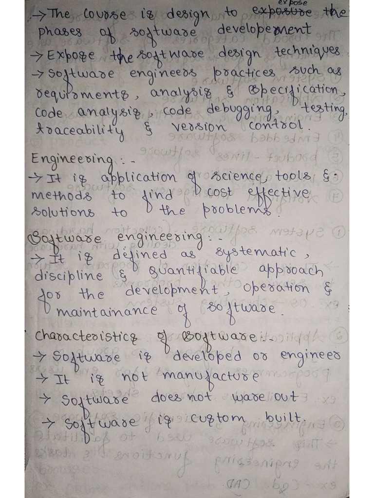 Software Engineering Notes | PDF
