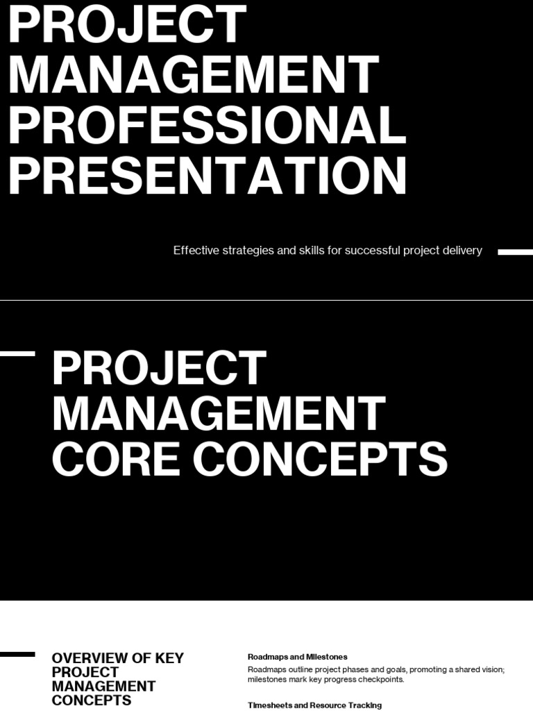 Project Management Professional Presentation | PDF