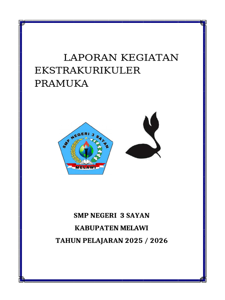 Laporan Ekskul Pramuka Terintegrasi SSK Compressed | PDF