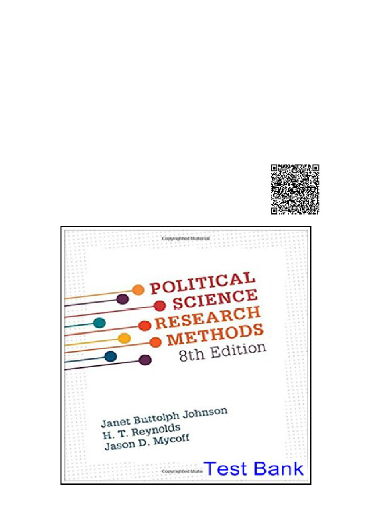 Political Science Research Methods 8Th Edition Johnson Test Bank | PDF