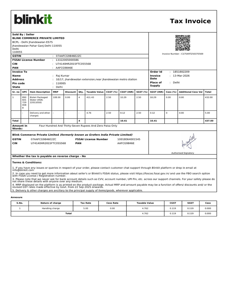 ForwardInvoice ORD00374372904 | PDF