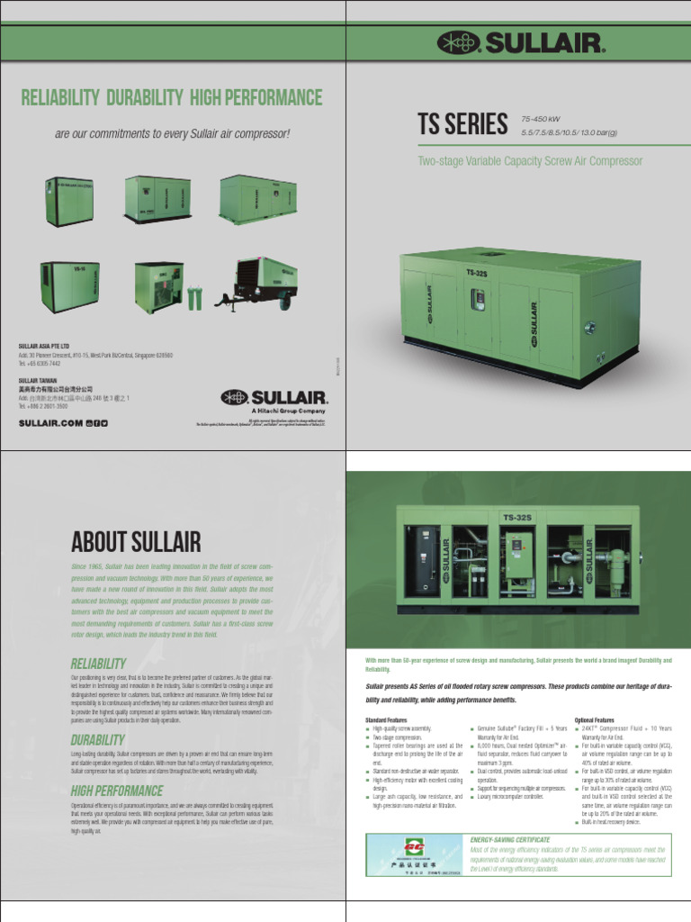 Reliability Durability High Performance: TS Series | PDF