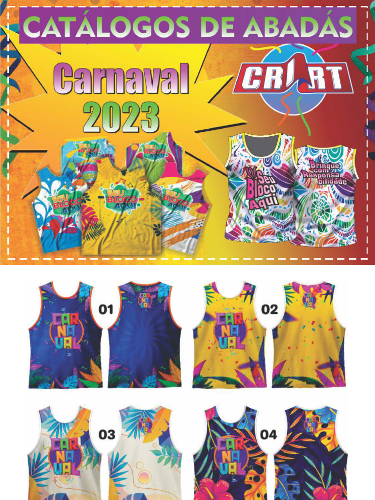 Modelos de Abadás Carnaval 2023 Criart | PDF