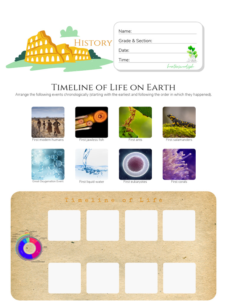 HuntersWoodsPH History Timeline of Life On Earth | PDF