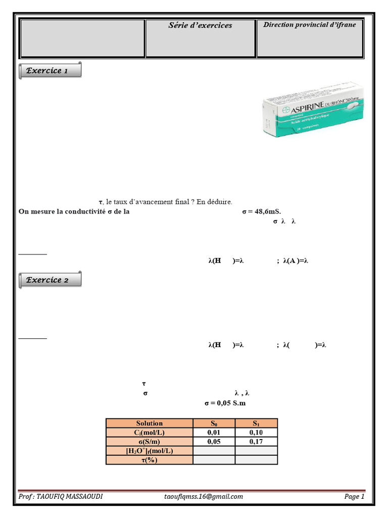 Serie Les Transfs CH Eff 2 Sens Et Équilibre CH | PDF | Concentration ...