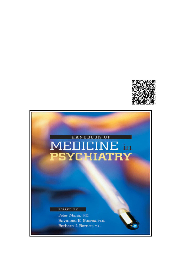 Handbook of Medicine in Psychiatry 3rd Edition Peter Manu | PDF