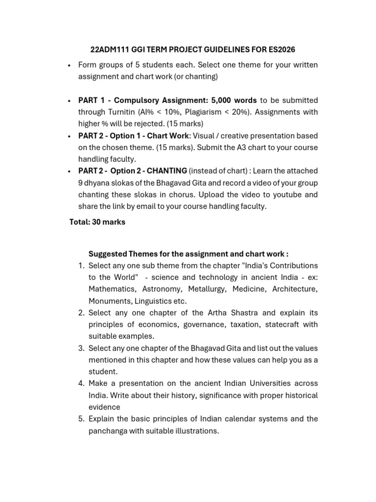 22adm111 Ggi Term Project Guidelines For Es2026 | PDF