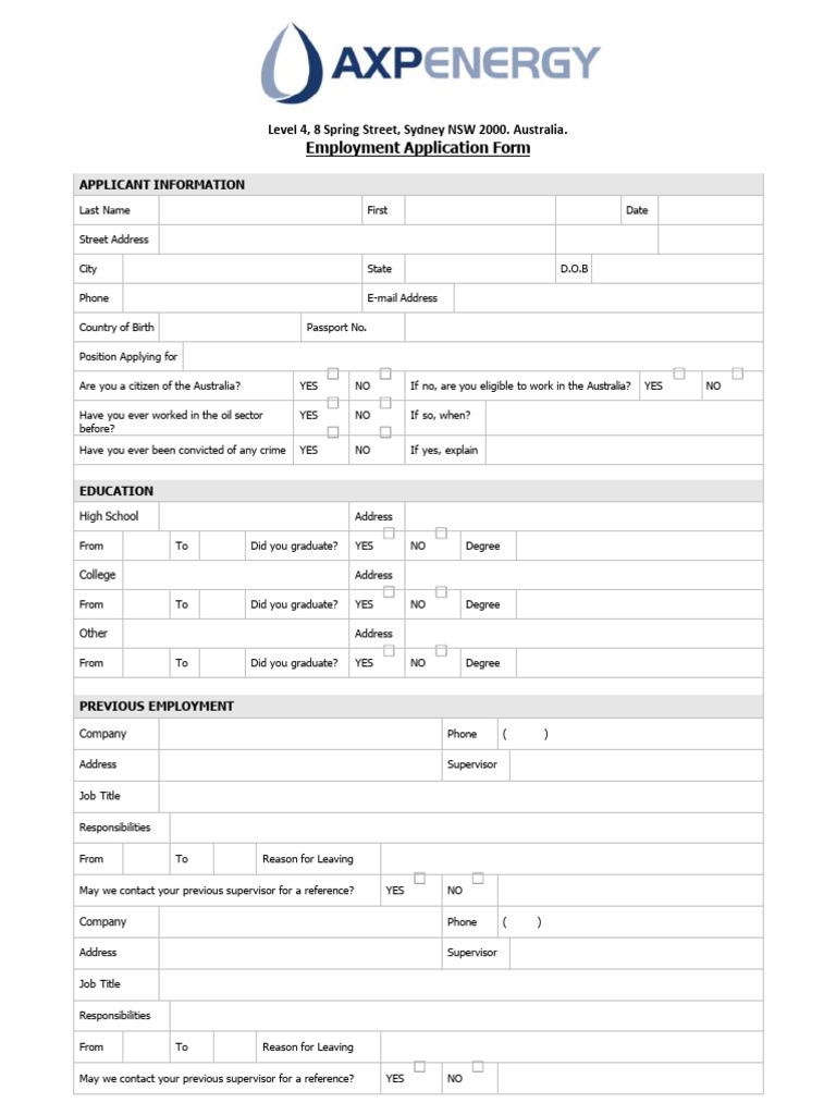 Axp Energy Application Forms | PDF