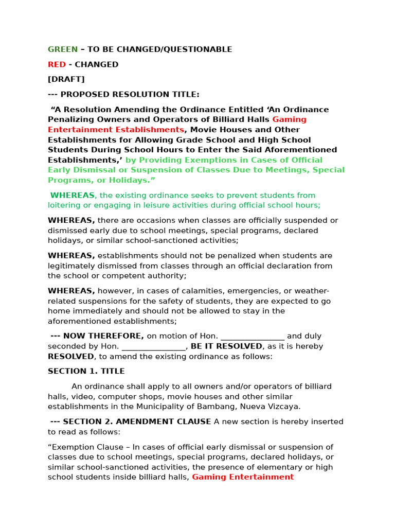 Proposed Resolution Title | PDF