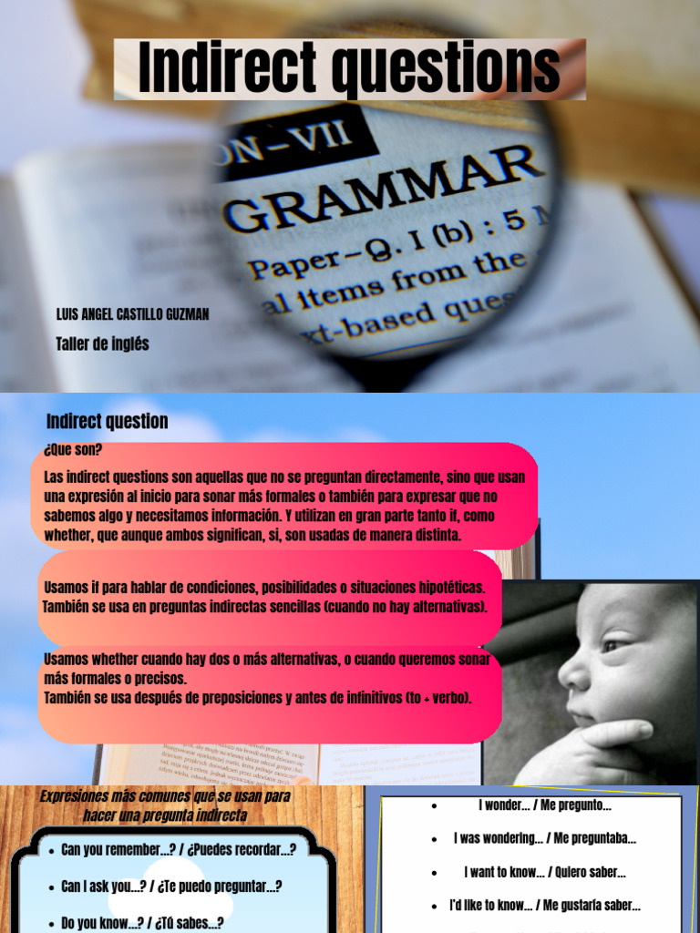 Indirect Question | PDF