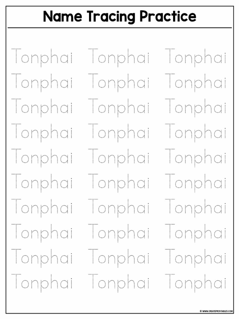 Name Tracing Practice 7E37 7B3A 9092 | PDF