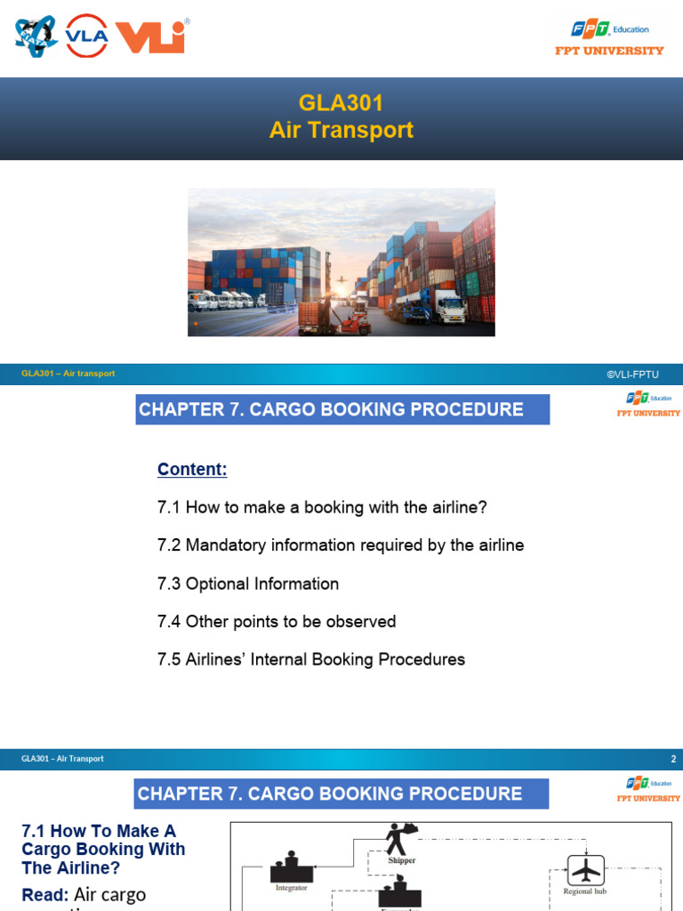Chapter 7. Cargo Booking Procedure | PDF