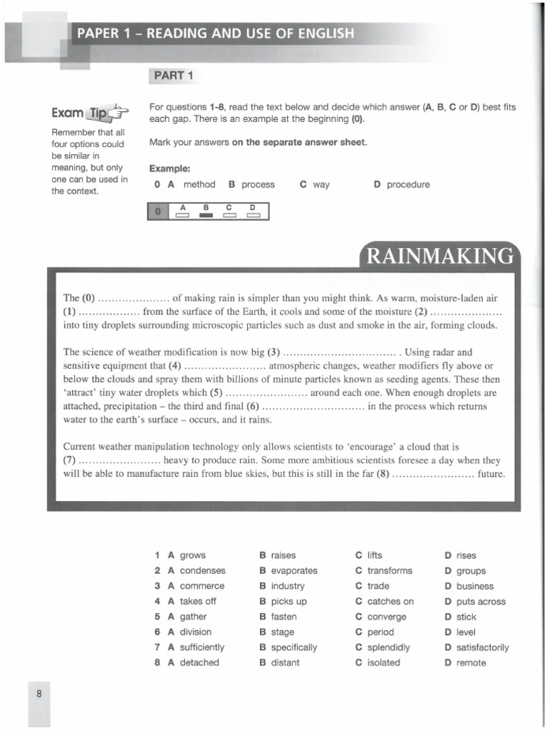 C1 Advanced - Practice Test 08 | PDF