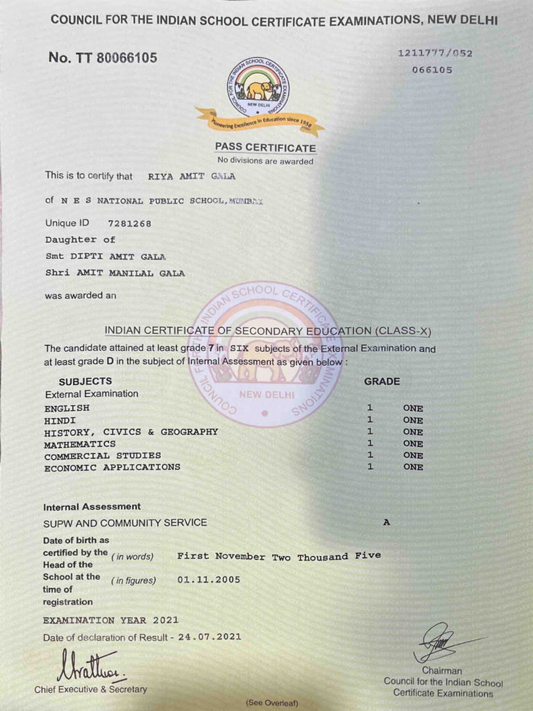 Pass Certificate | PDF