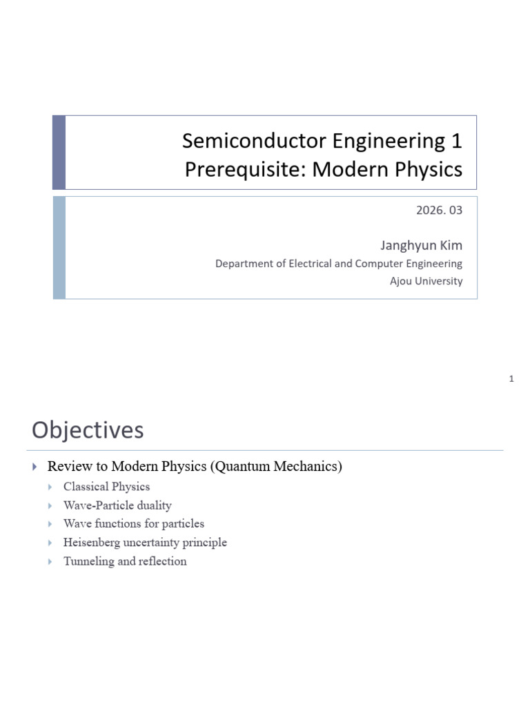 Lec04 Modern Physics | PDF