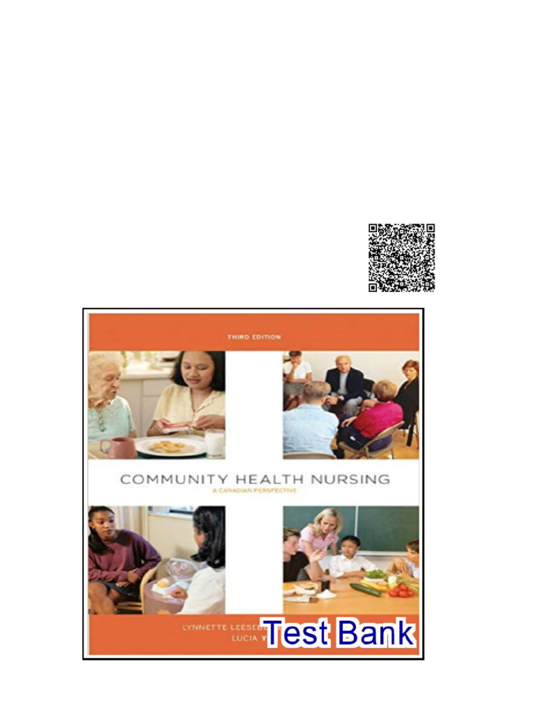 Community Health Nursing A Canadian Perspective 3rd Edition Stamler ...